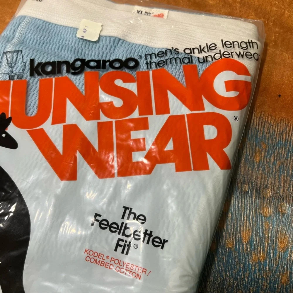 Vintage Kangaroo Munsingwear Men's Ankle Length Thermal Underwear pants USA